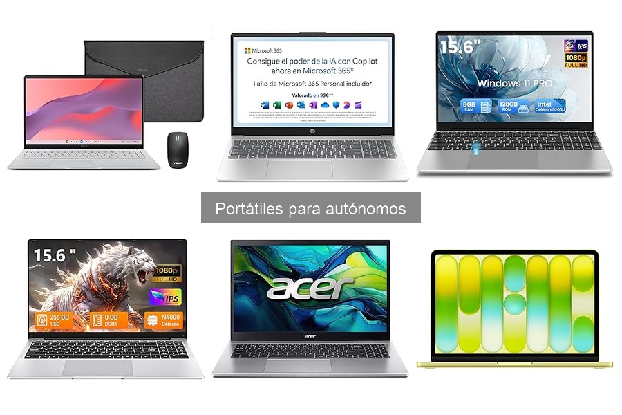 Accesorios imprescindibles para portátiles de autónomos