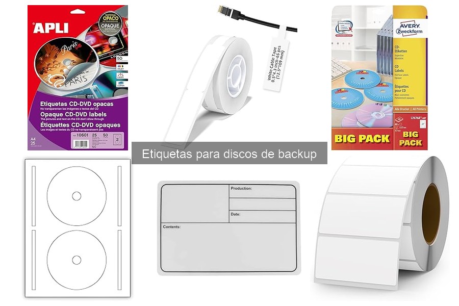 Alternativas a las Etiquetas para Discos de Backup