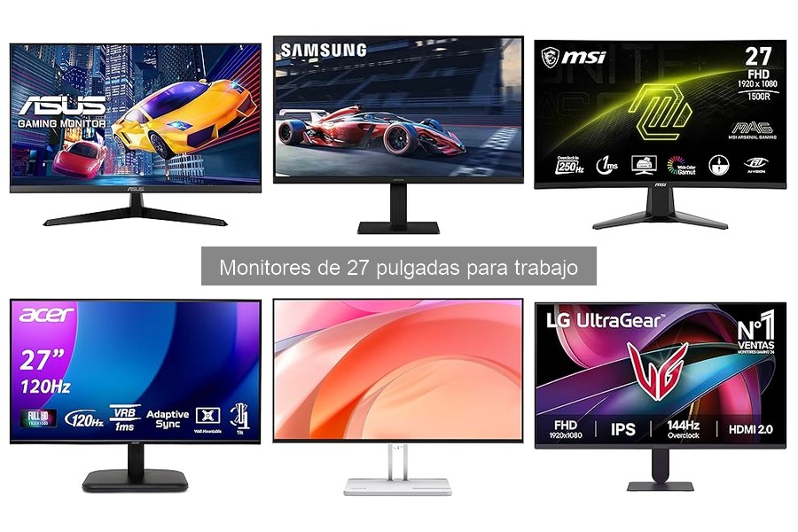 Alternativas a monitores de 27 pulgadas para trabajar