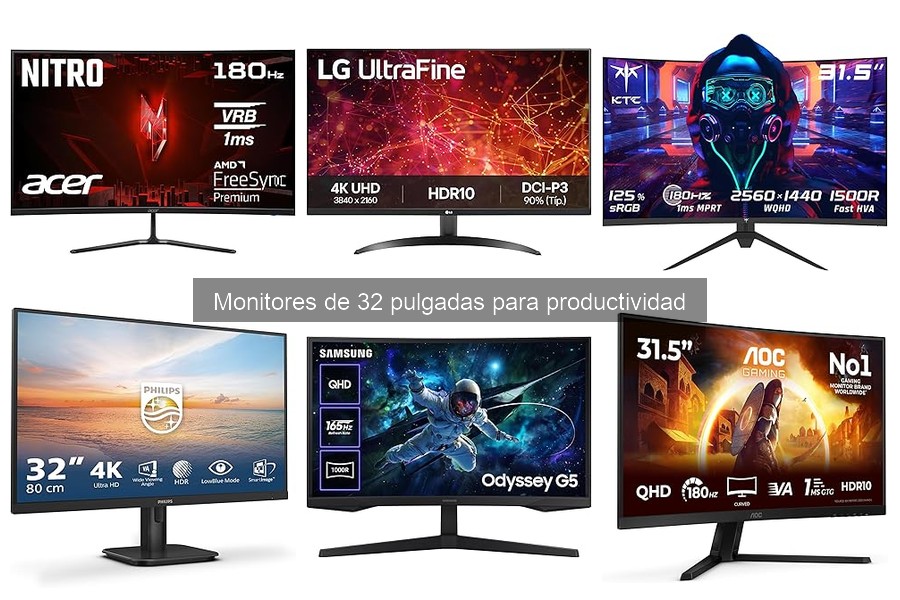 Alternativas a Monitores de 32 Pulgadas para Productividad