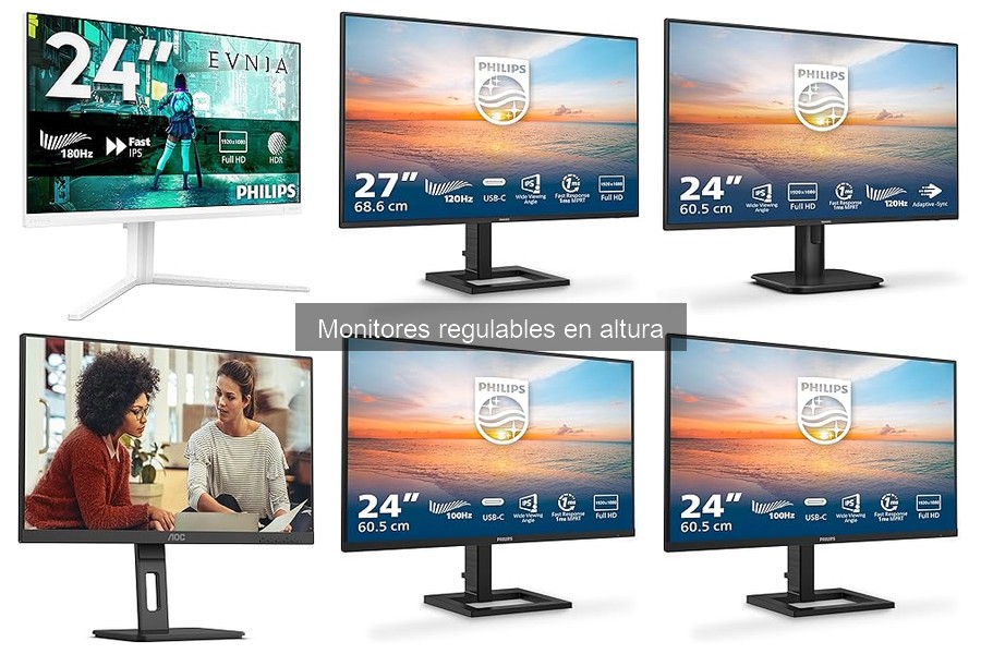 Alternativas a monitores regulables en altura para tu oficina