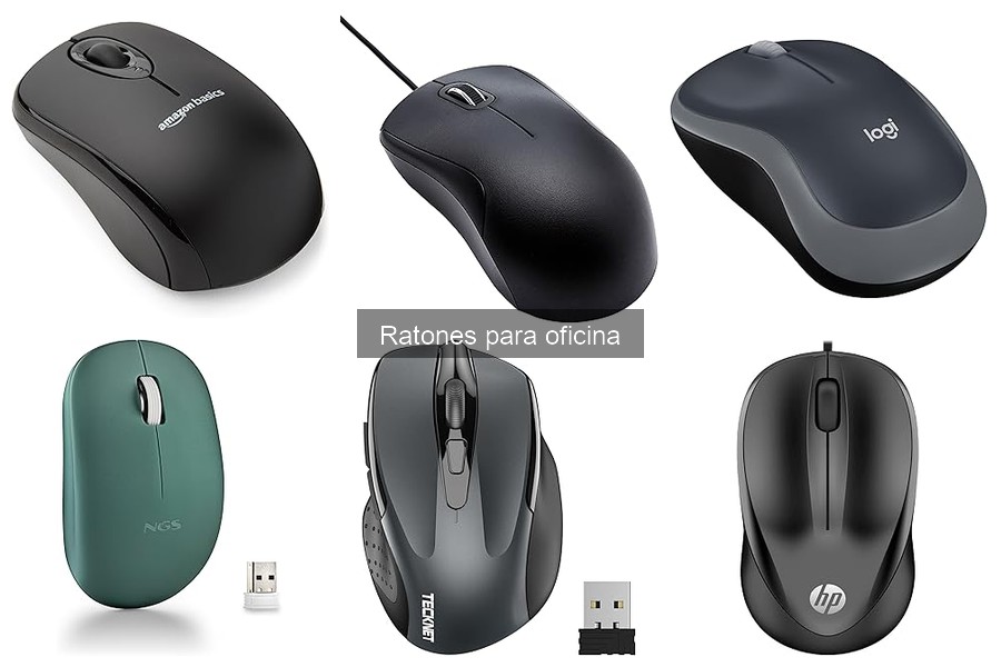 Alternativas a ratones con cable para oficina: inalámbricos y más