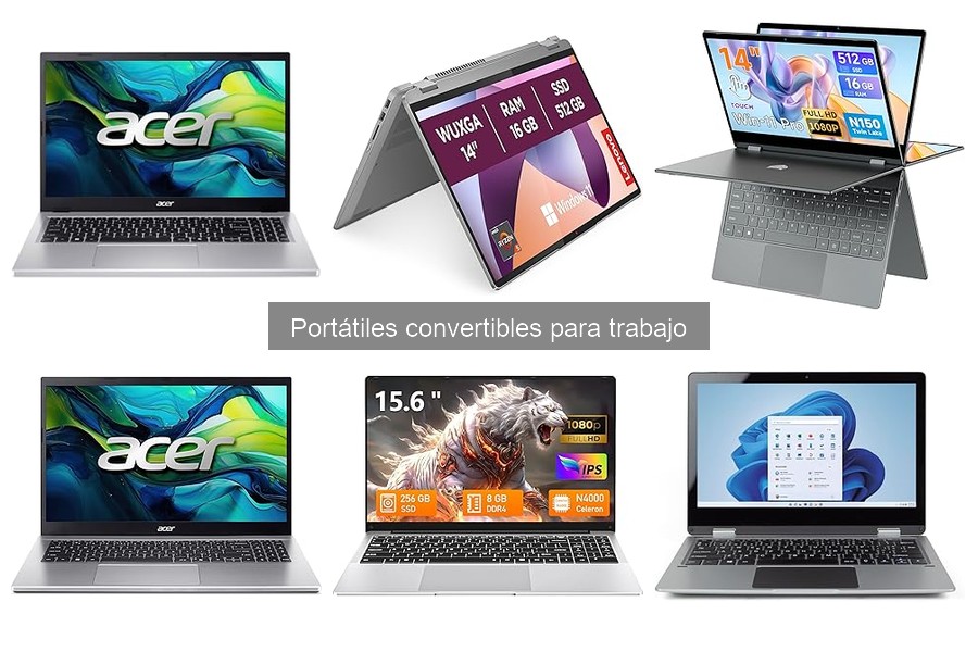 Alternativas Potentes a Portátiles Convertibles para Trabajo