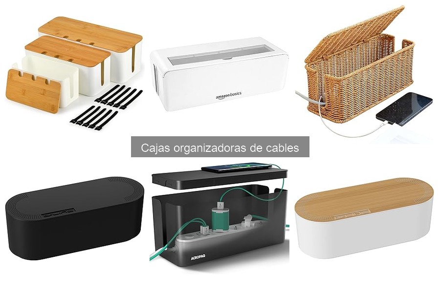 Cajas organizadoras de cables para espacios pequeños
