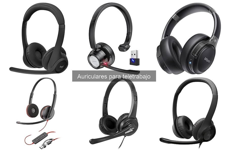 Características clave de auriculares para teletrabajo
