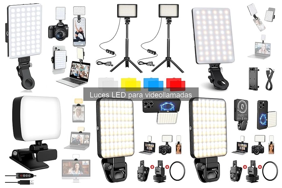 Características clave de luces LED para videollamadas