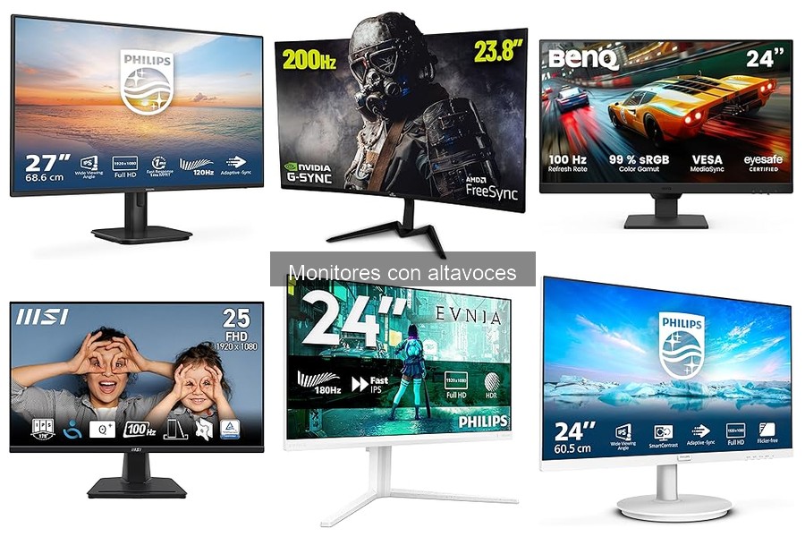Cómo elegir un monitor con altavoces para tu oficina