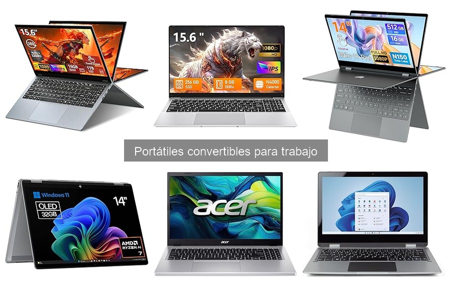 Cómo optimizar tu portátil convertible en la oficina