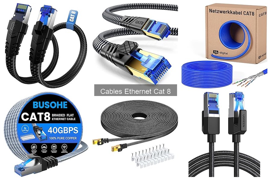 Comparativa de Cables Ethernet Cat 8, Cat 6 y Cat 7