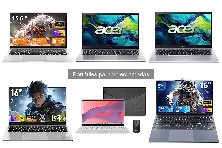 Comparativa de los Mejores Portátiles de Gama Media para Videollamadas