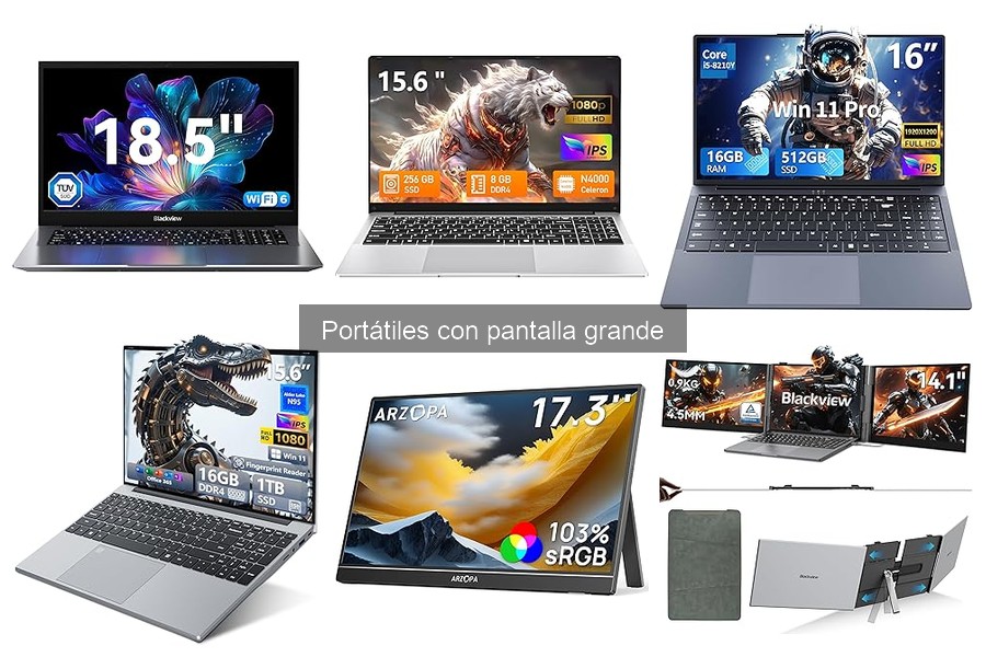 Comparativa de Mejores Portátiles con Pantalla Grande