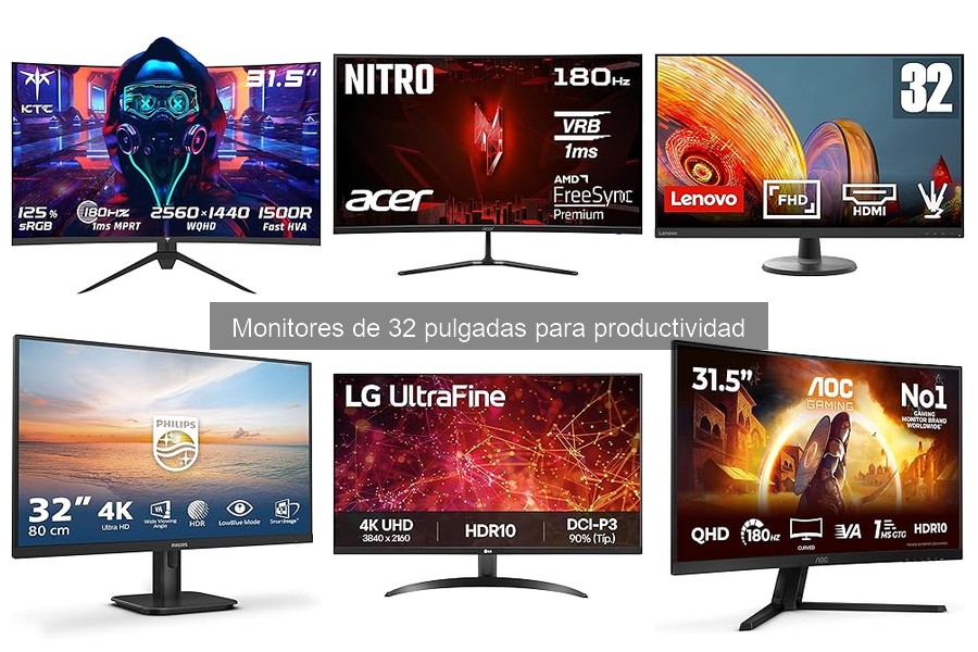 Comparativa de Monitores de 32 Pulgadas: Marcas Populares