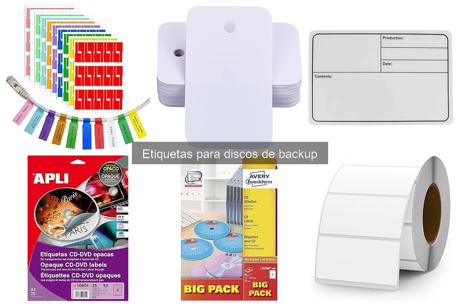 Comparativa de precios de etiquetas para discos de backup