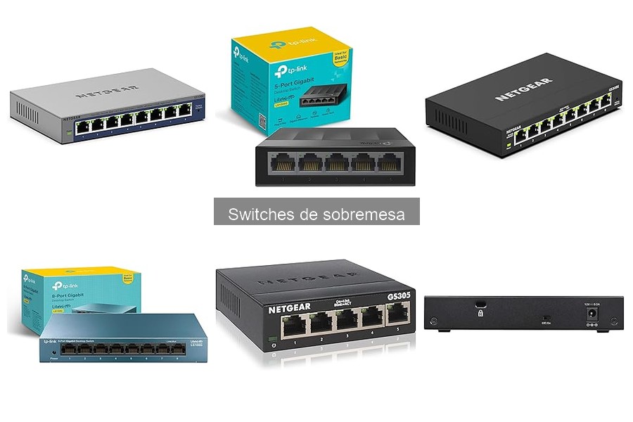 Comparativa de precios de switches de sobremesa en Amazon