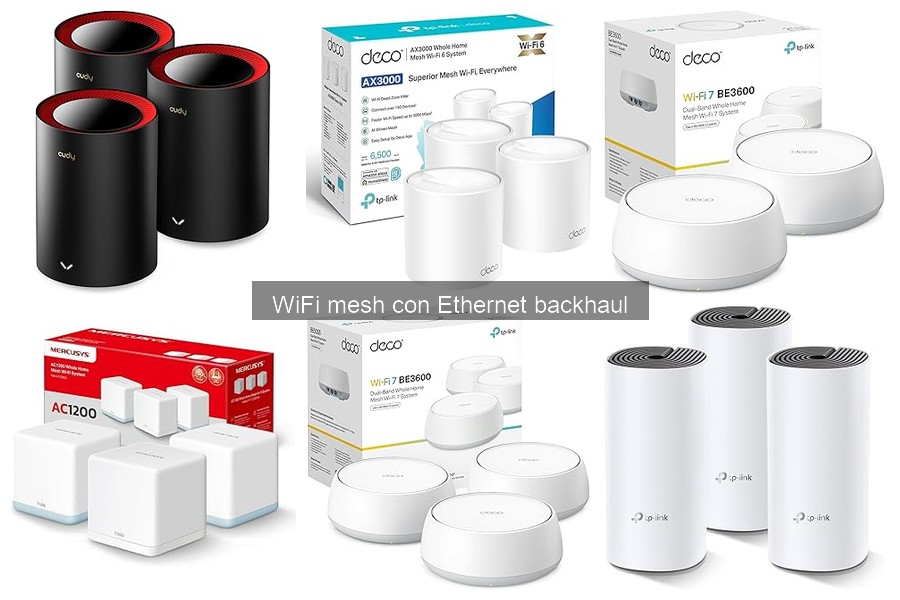 Comparativa de precios WiFi Mesh con Ethernet Backhaul