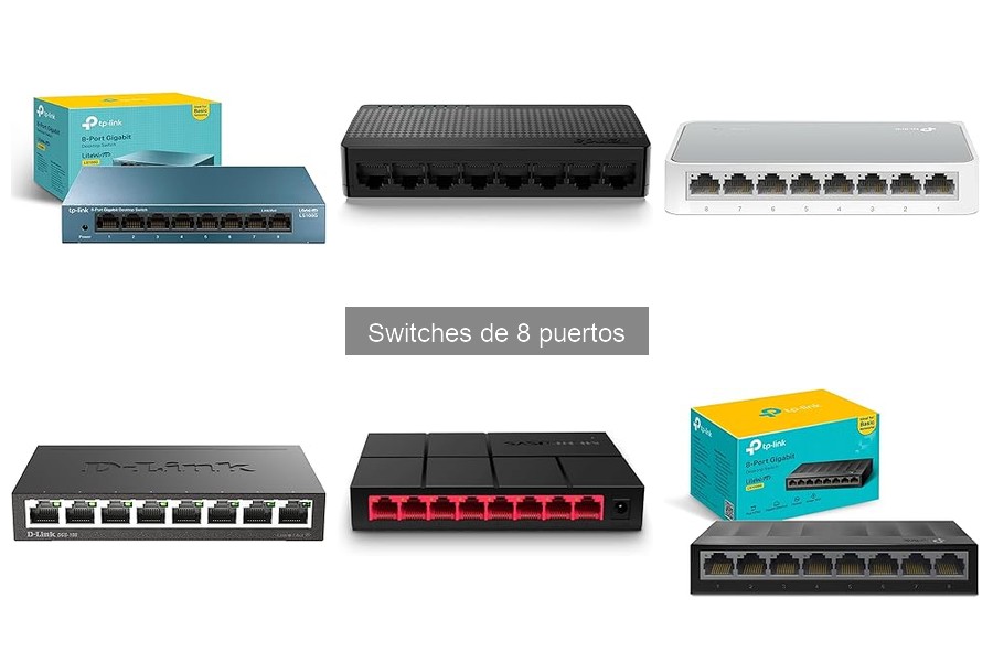 Comparativa de switches de 8 puertos: TP-Link vs. Competencia