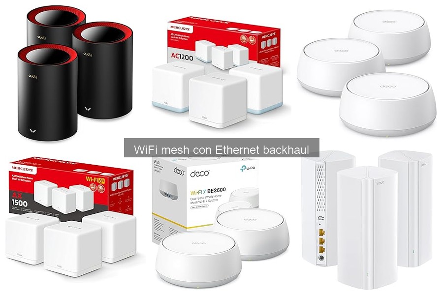 Comparativa de WiFi Mesh con Ethernet Backhaul: Mejores Marcas