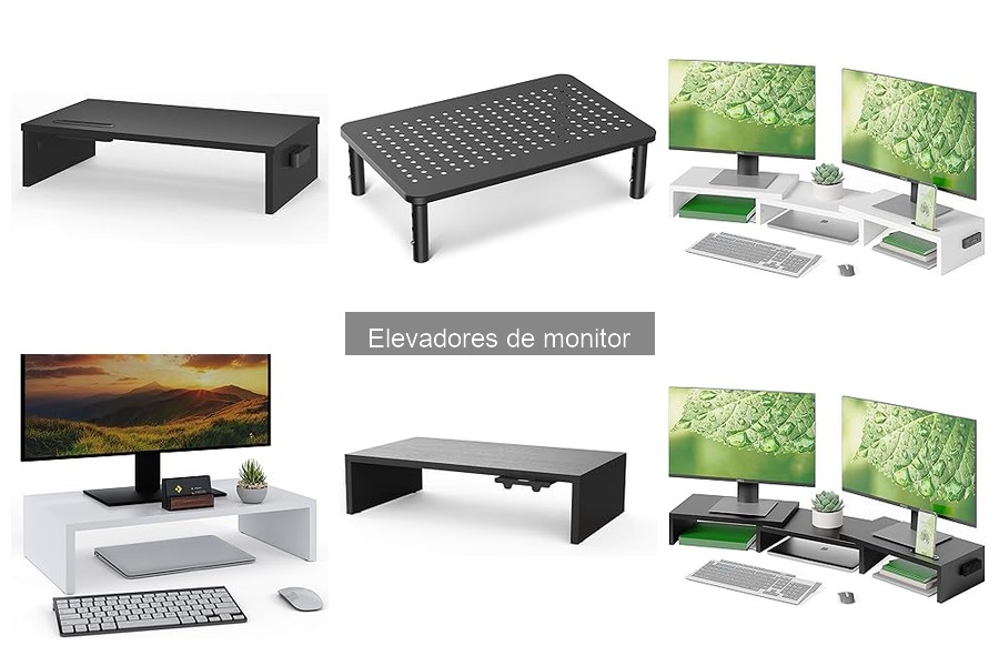 Comparativa: Elevadores de Monitor Fijos vs. Ajustables