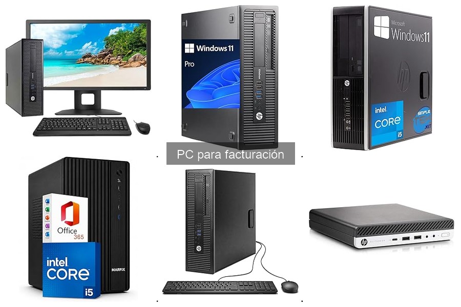 Comparativa entre PCs para facturación y de uso general