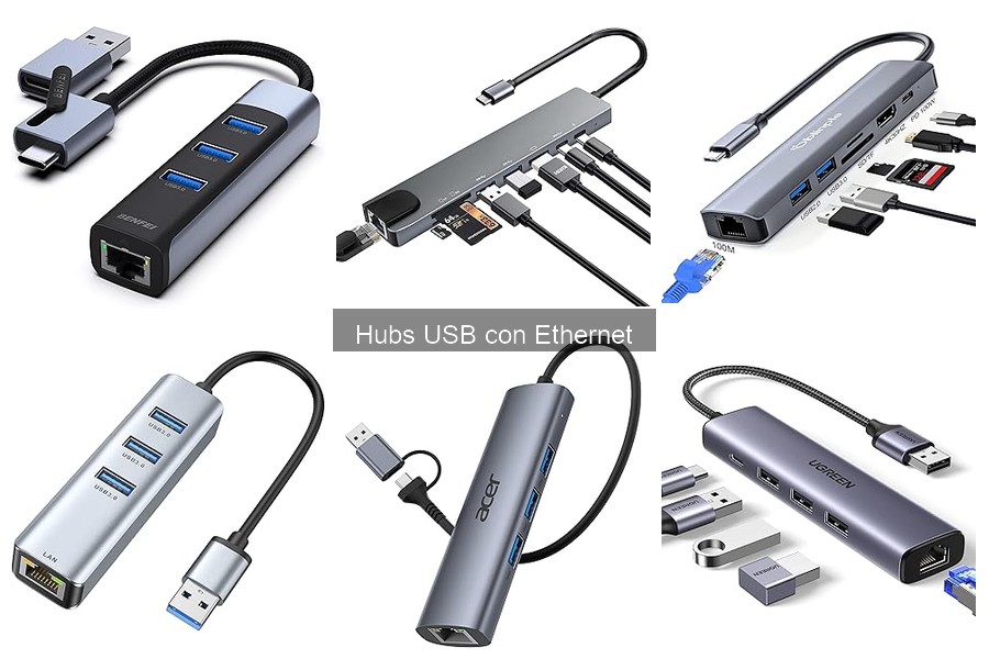 Comparativa: Hubs USB con Ethernet vs. Sin Ethernet