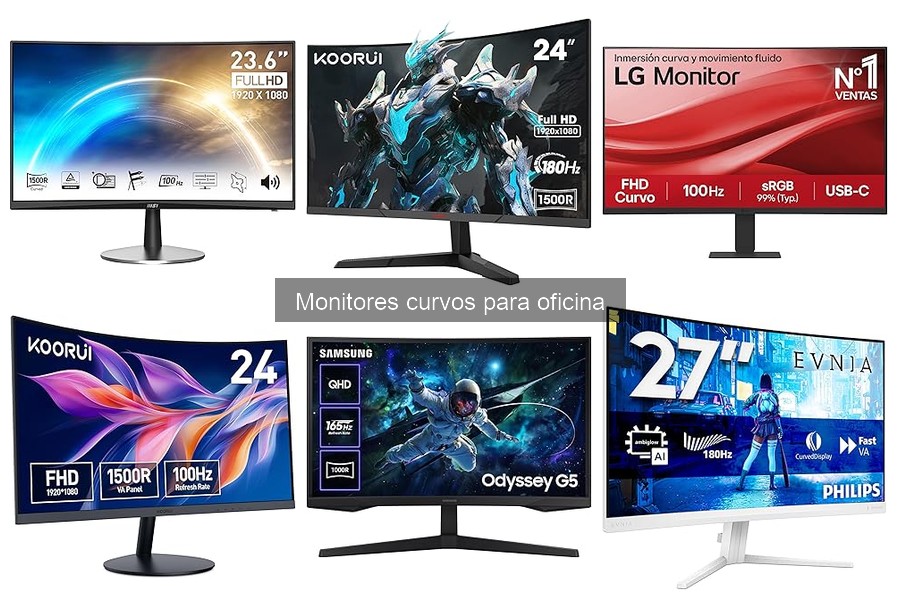 Comparativa: Monitores Curvos vs. Planos para Oficina