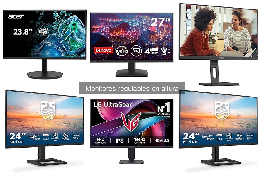 Comparativa: Monitores regulables en altura vs. fijos