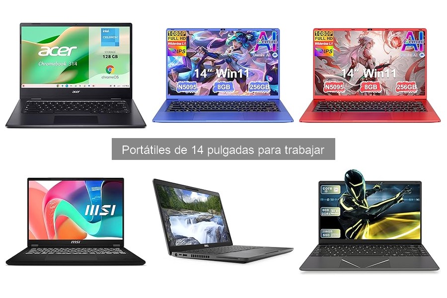 Comparativa: Portátiles de 14 vs 15 pulgadas para trabajar
