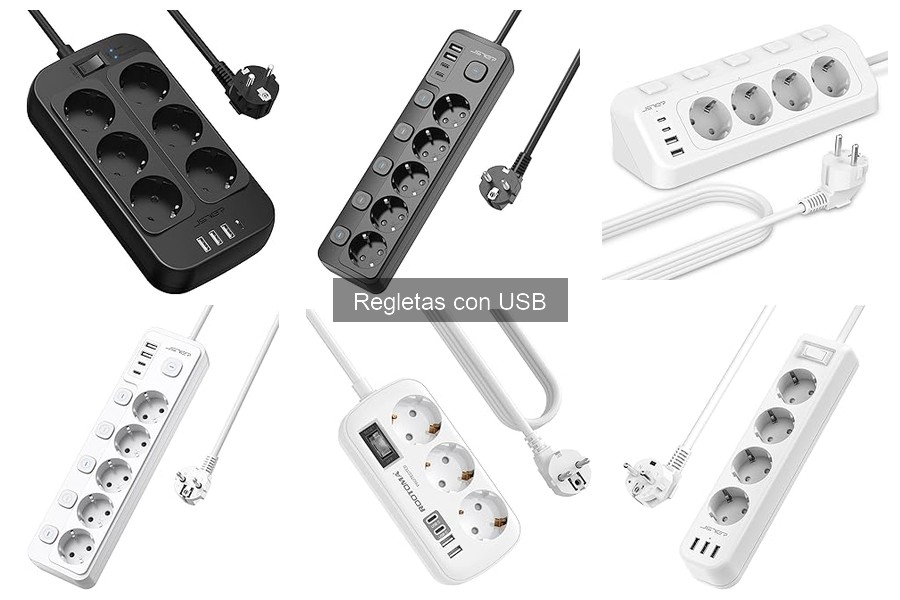 Comparativa: Regletas con USB vs Regletas Estándar