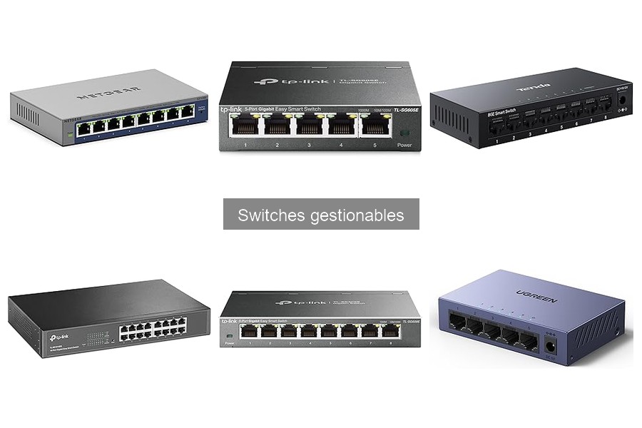 Comparativa: Switches gestionables vs no gestionables