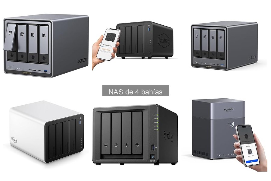Configuración óptima de un NAS de 4 bahías para teletrabajo