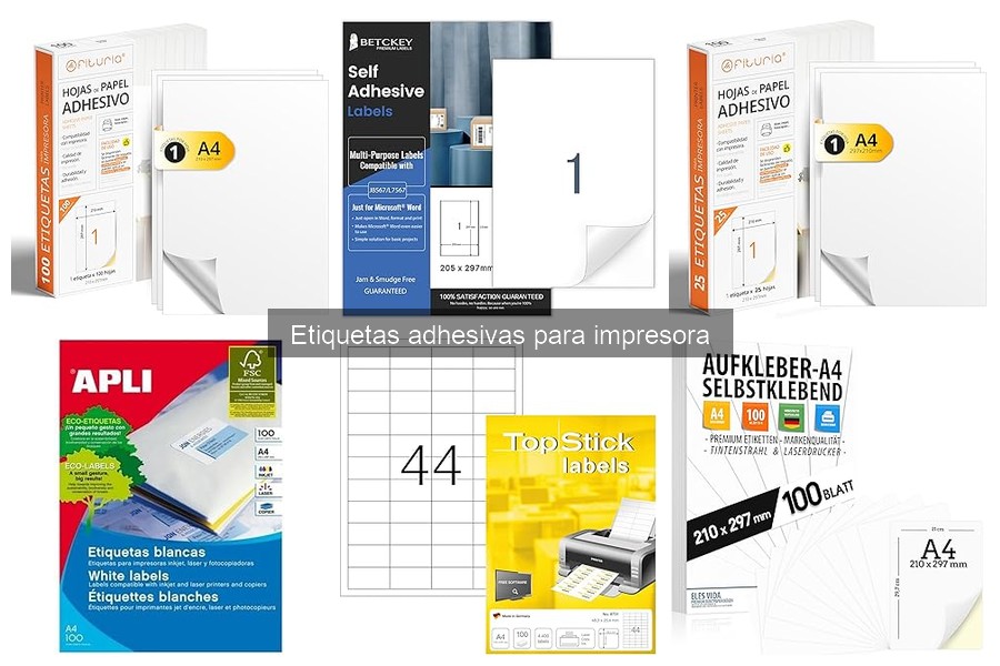 Dónde comprar etiquetas adhesivas para impresora a buen precio
