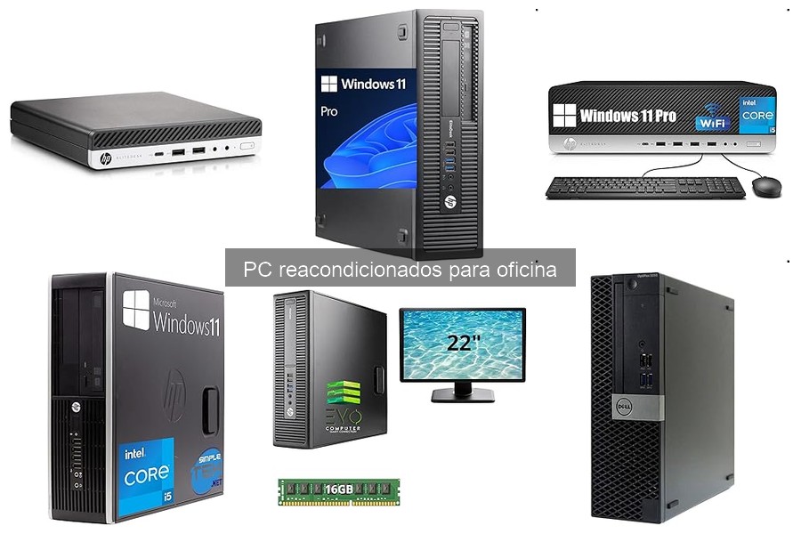Dónde comprar PC reacondicionados con confianza para oficina
