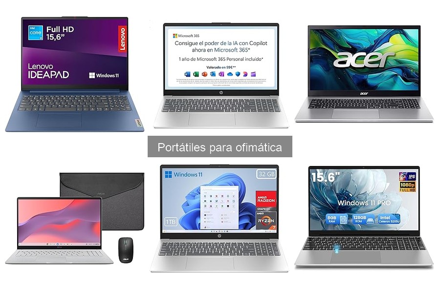 Dónde comprar portátiles para ofimática al mejor precio