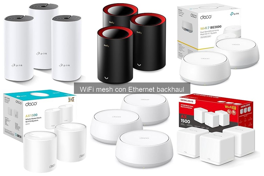 Dónde comprar sistemas WiFi mesh con Ethernet backhaul