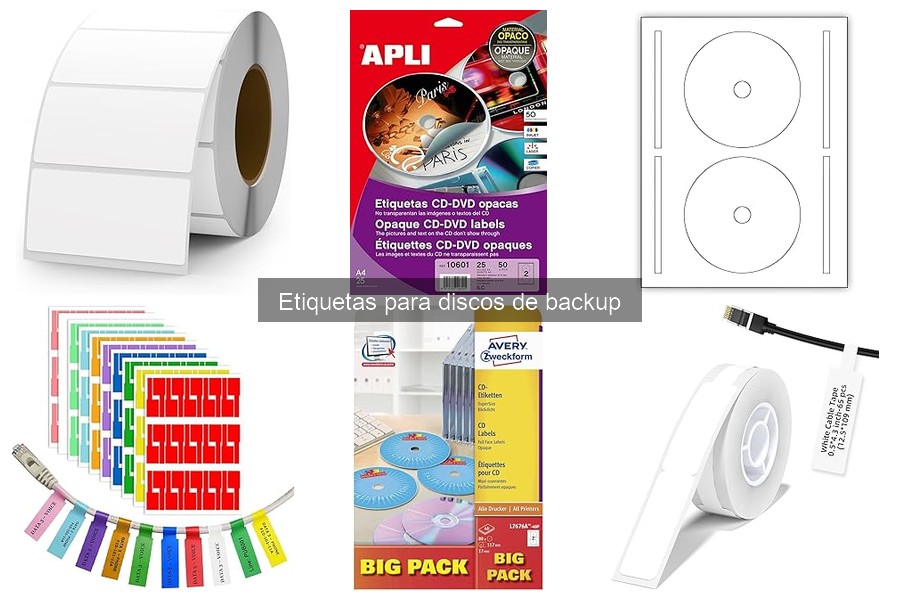 Errores comunes al elegir etiquetas para discos de backup