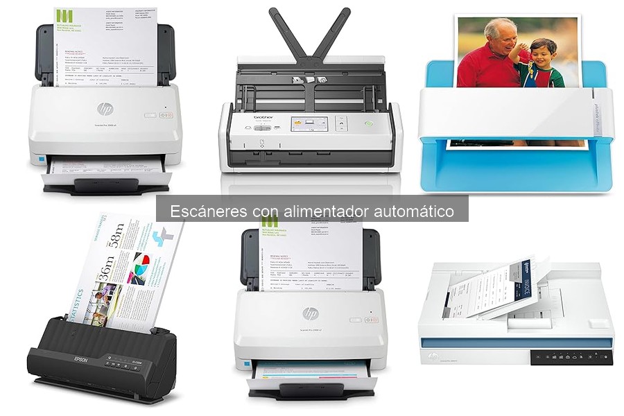 Escáneres con alimentador automático para digitalizar fotos