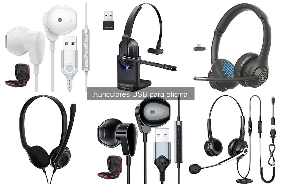 Especificaciones Clave para Auriculares USB de Oficina