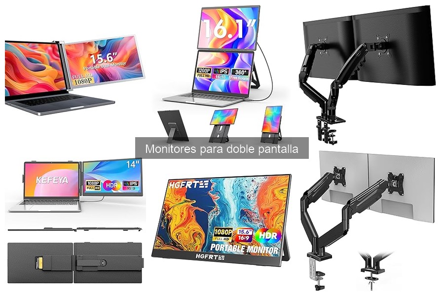 Especificaciones clave para monitores de doble pantalla