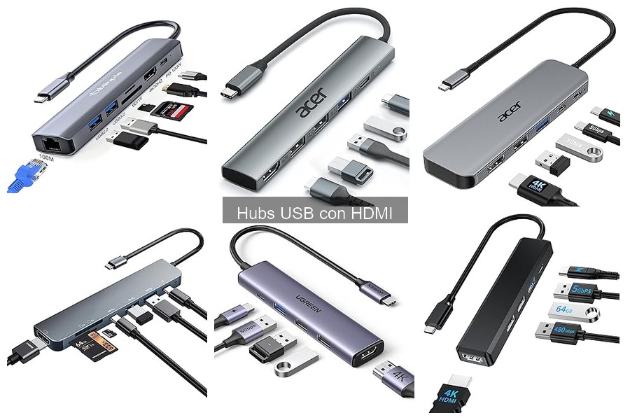 Guía de compra de hubs USB con HDMI para oficina