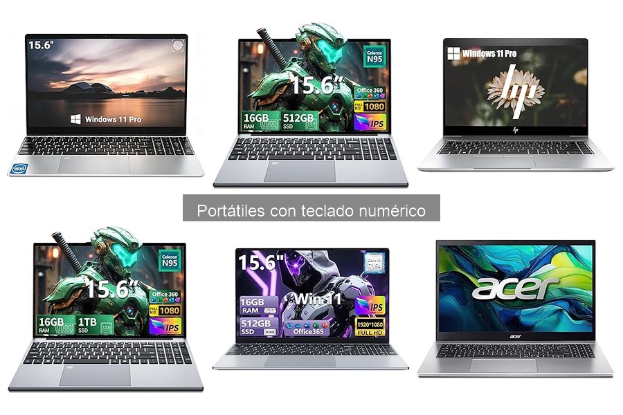 ** Guía para elegir un portátil con teclado numérico