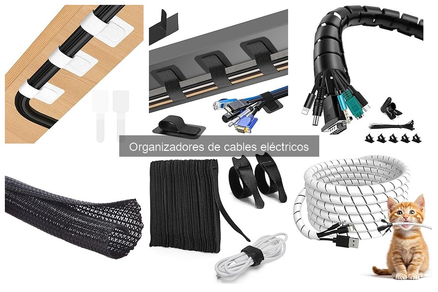 Guía para instalar organizadores de cables eléctricos