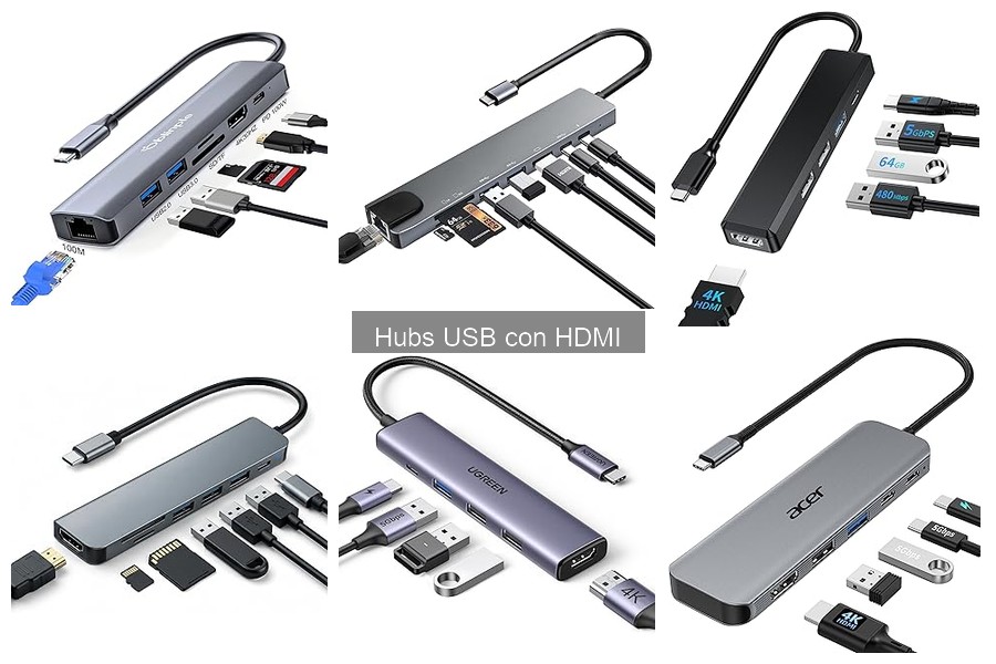 Hubs USB con HDMI para gamers: guía de compra y beneficios