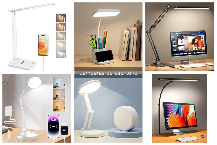 Lámparas de escritorio ergonómicas para tu salud visual