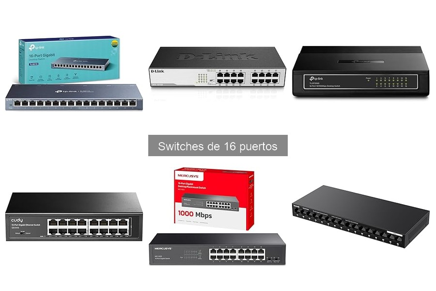 Mantenimiento óptimo de un switch de 16 puertos