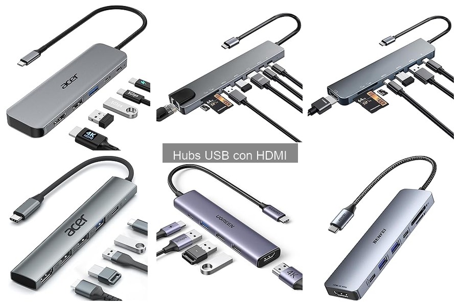 Mejora tu productividad: Hubs USB con HDMI para teletrabajo