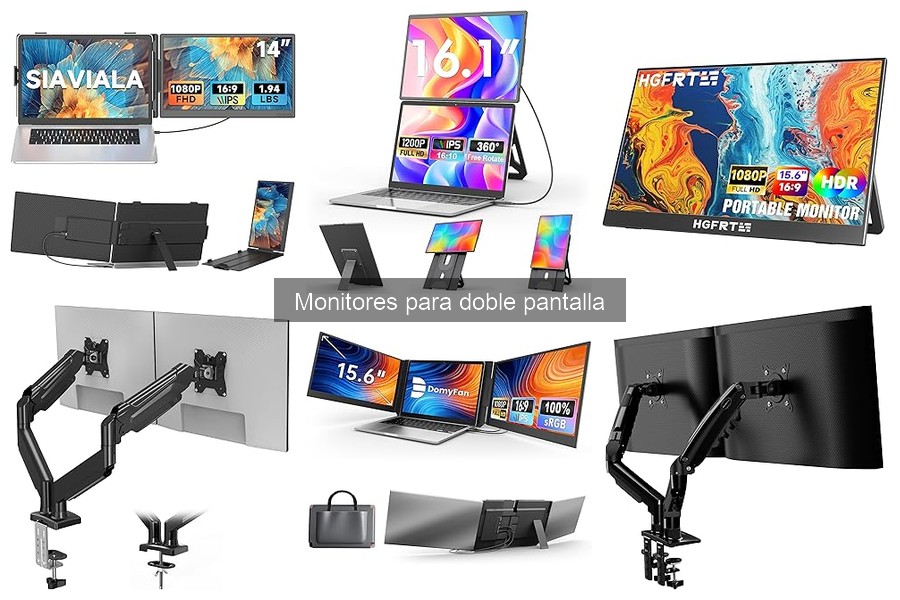 Mejores accesorios para optimizar monitores de doble pantalla