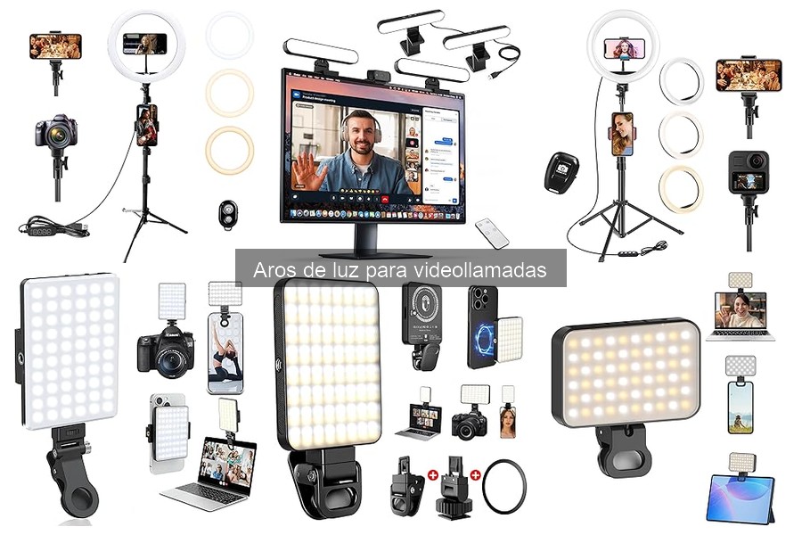 Mejores aros de luz para videollamadas profesionales