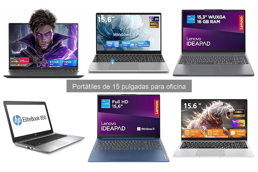 ** Mejores marcas de portátiles de 15 pulgadas para oficina