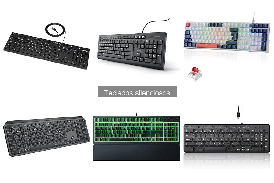 Mejores materiales para teclados silenciosos: guía informativa