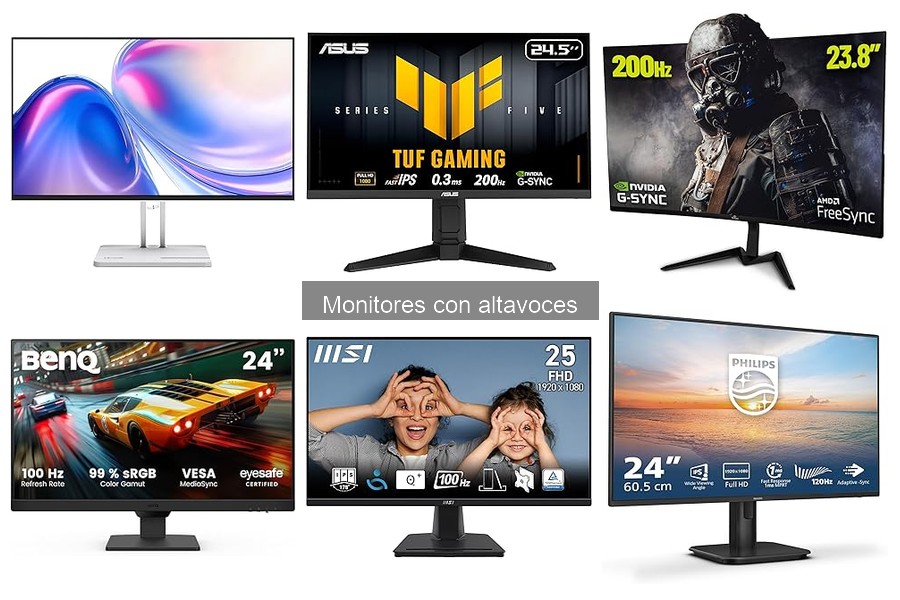 Mejores monitores con altavoces a buen precio en Amazon